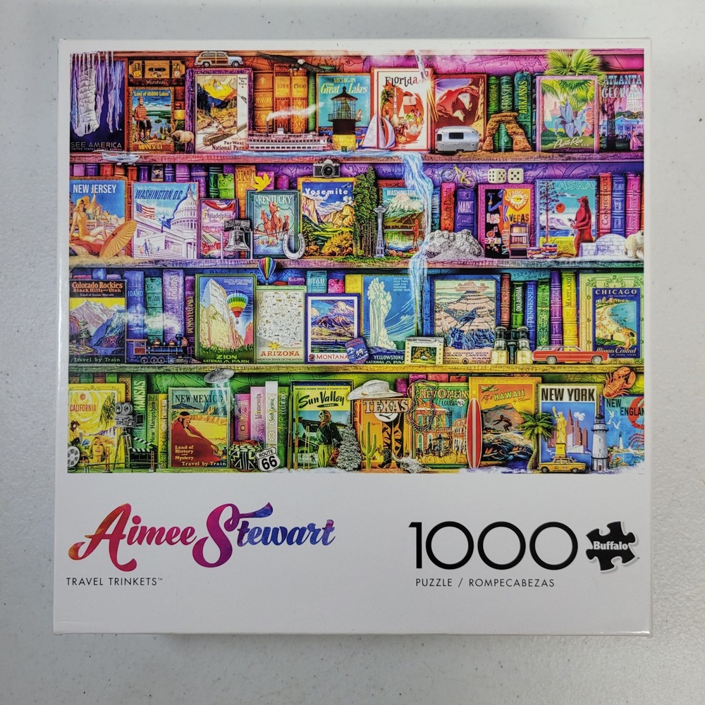 Aimee Stewart Travel Trinkets 1000 Piece Jigsaw Puzzle Buffalo Games 91520